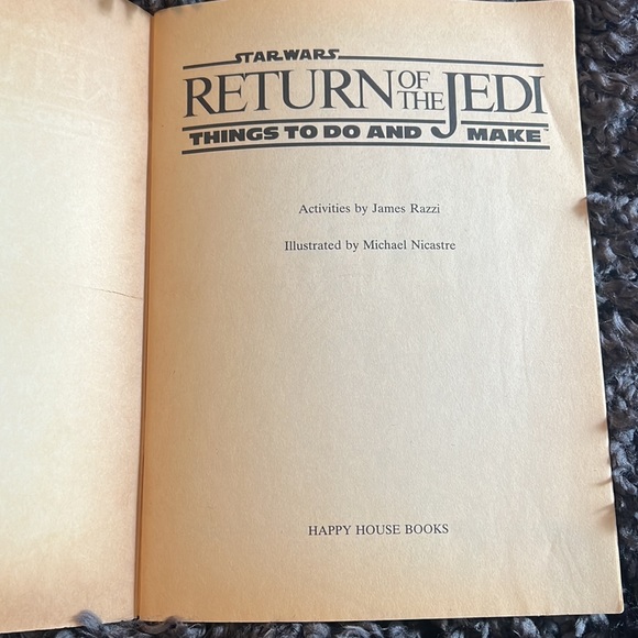 Happy house star wars return of the Jedi book from 1983 - Picture 5 of 5